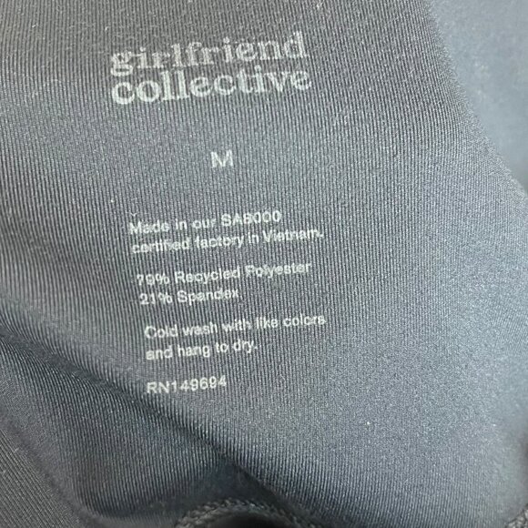 Girlfriend‎ Collective S/M Matching Athletic Set Solid Dark Blue Yoga Athleisure - Picture 8 of 10